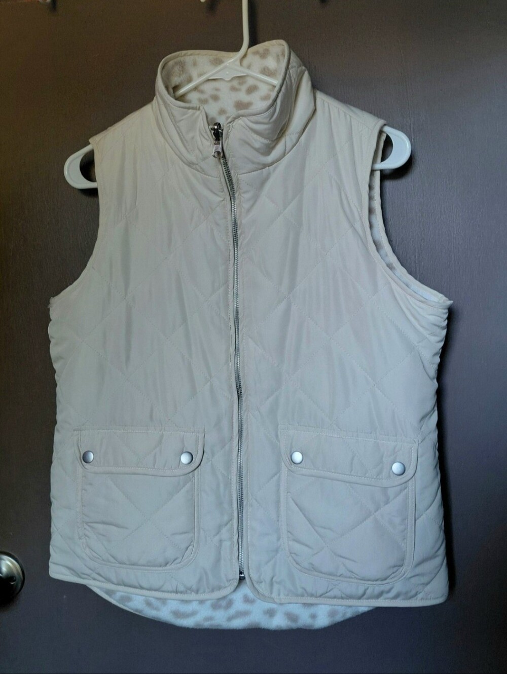 Thread & Supply reversible quilted/fleece vest